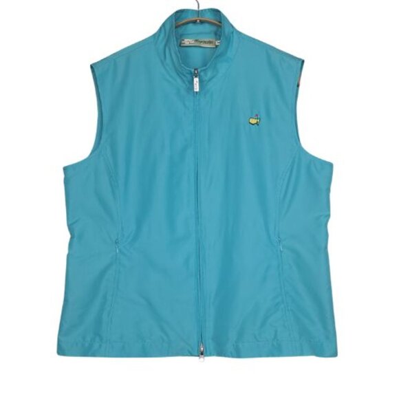 Magnolia Lane Collection The Masters Golf Augusta Mesh Lined Teal Vest - Picture 2 of 10